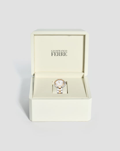 Gianfranco Ferre Two Tone Bracelet Watch