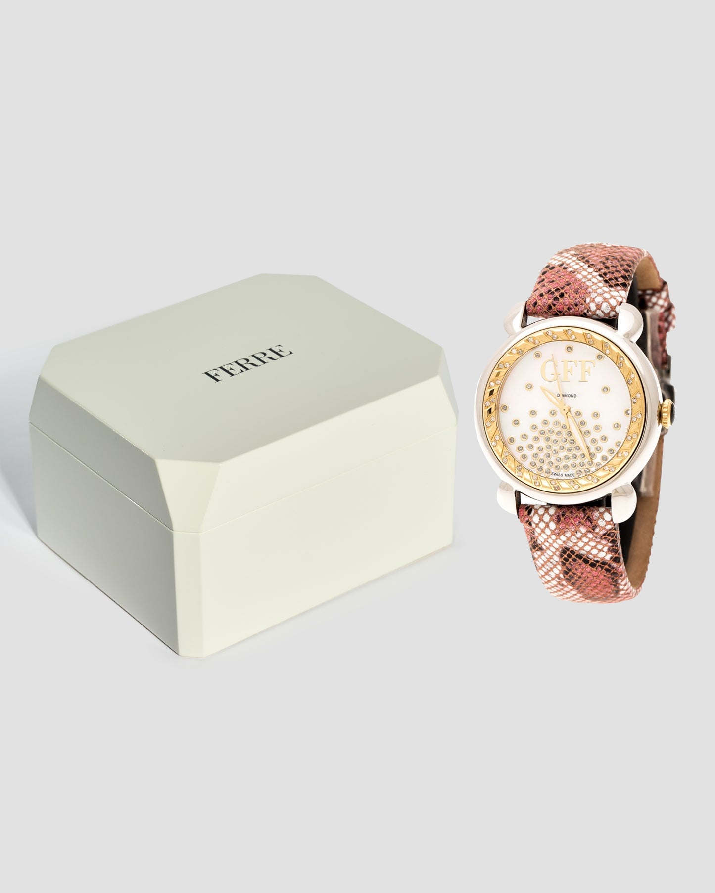 GFF Serpent Leather Strap Watch