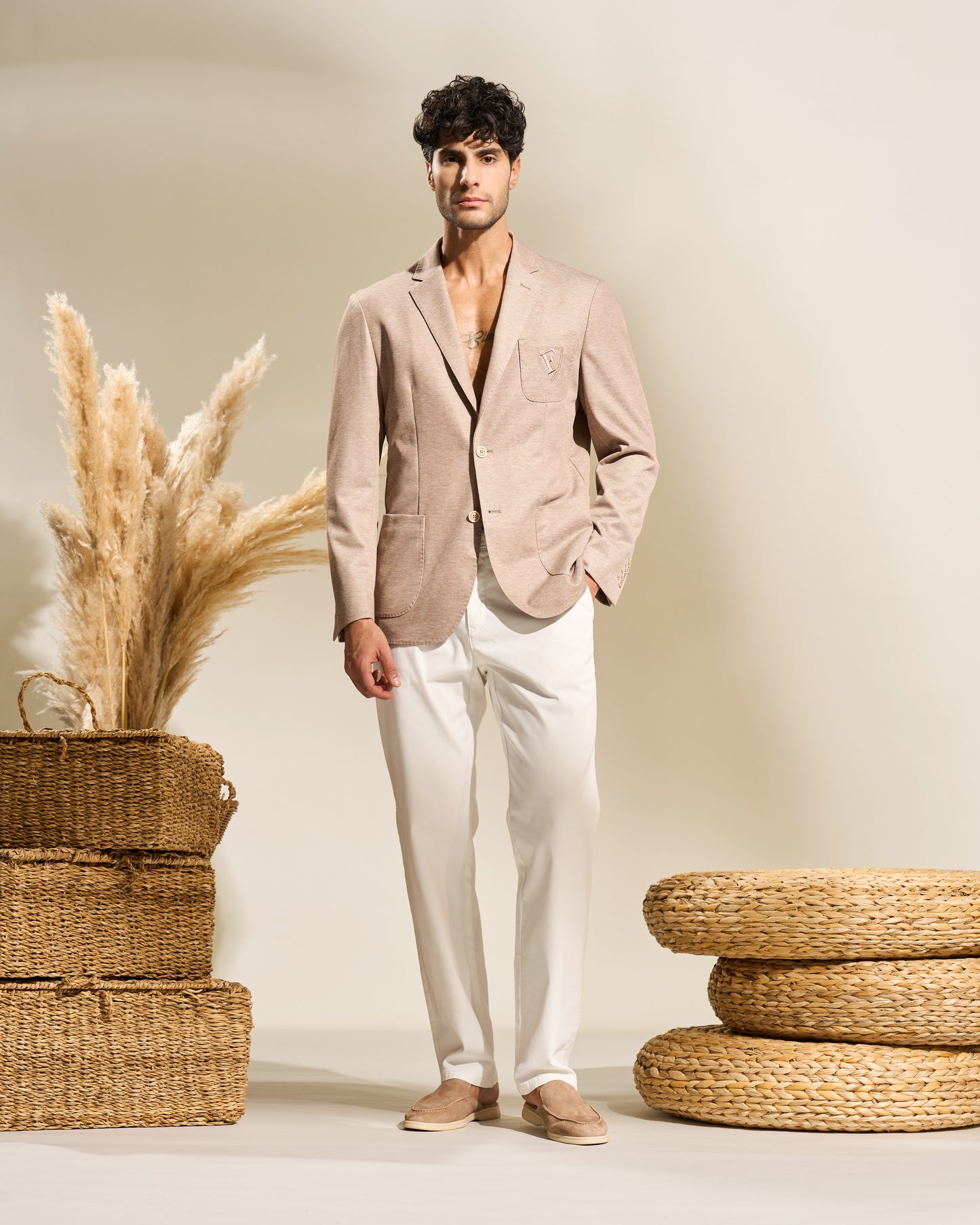 Embroidered Ferre Crest Signature Jacket