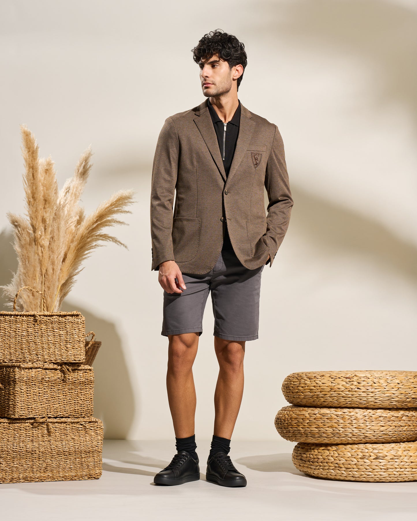 Embroidered Ferre Crest Signature Jacket