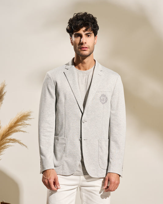 Embroidered Imperial Logo Casual Jacket