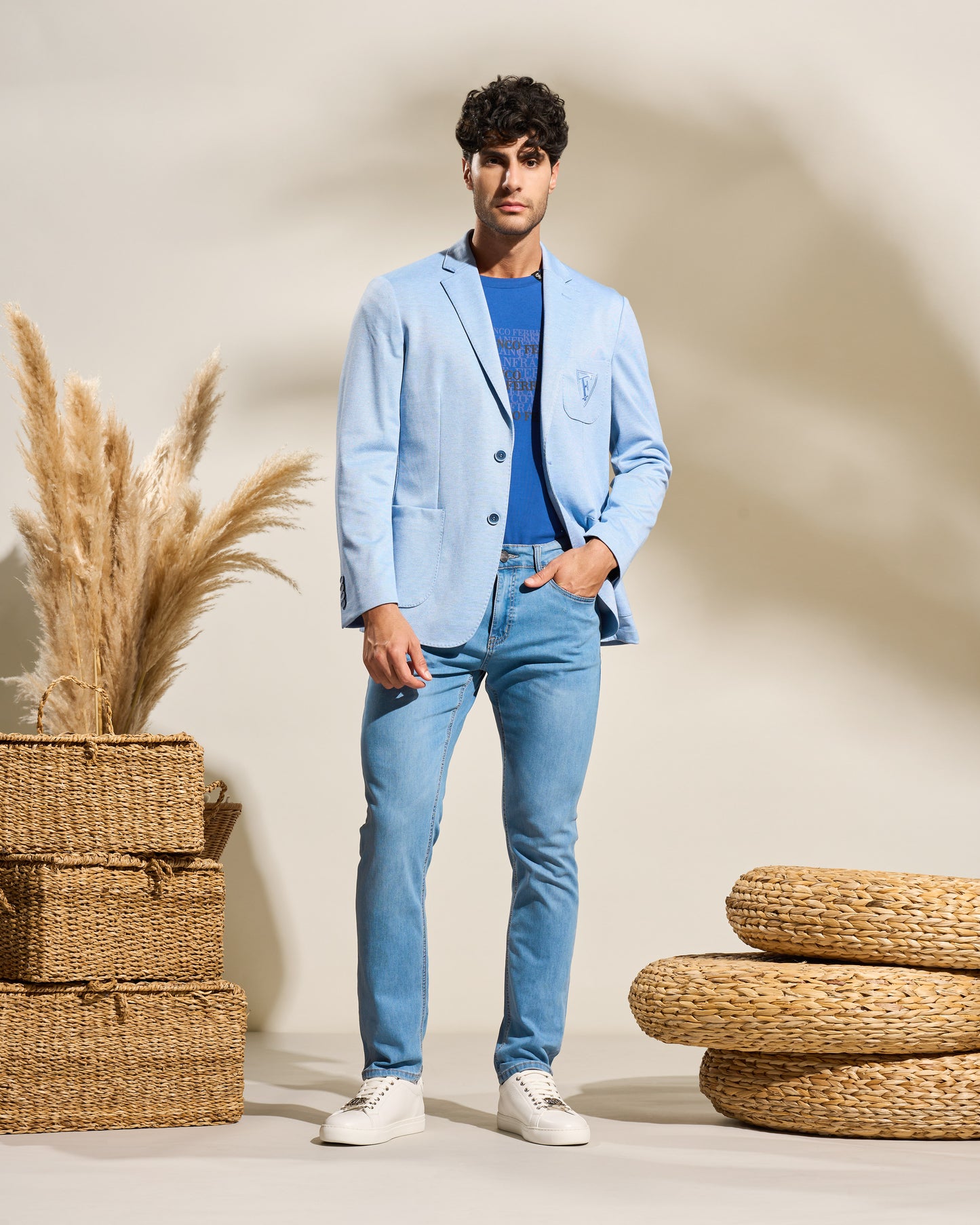 Embroidered Ferre Crest Signature Jacket