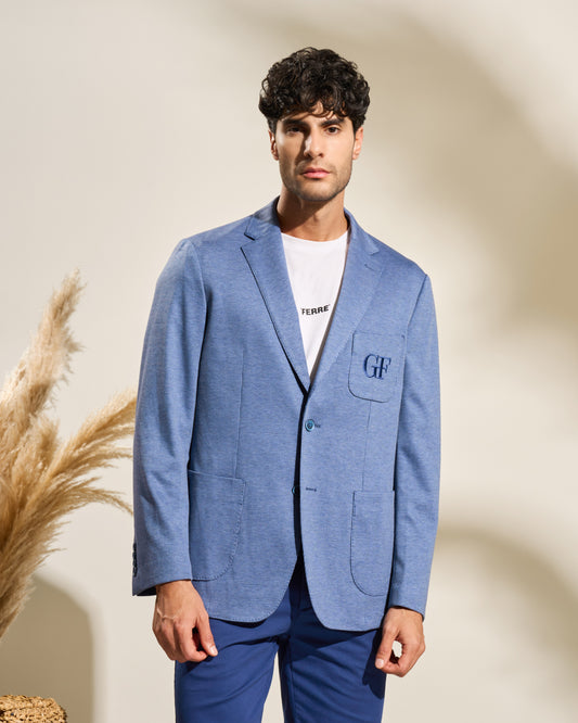 Embroidered GF Monogram Navy Jacket