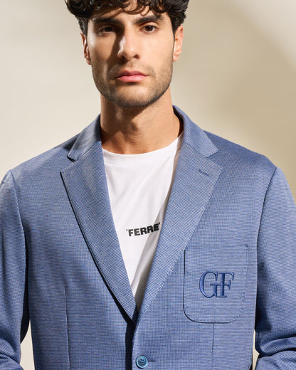 Embroidered GF Monogram Navy Jacket