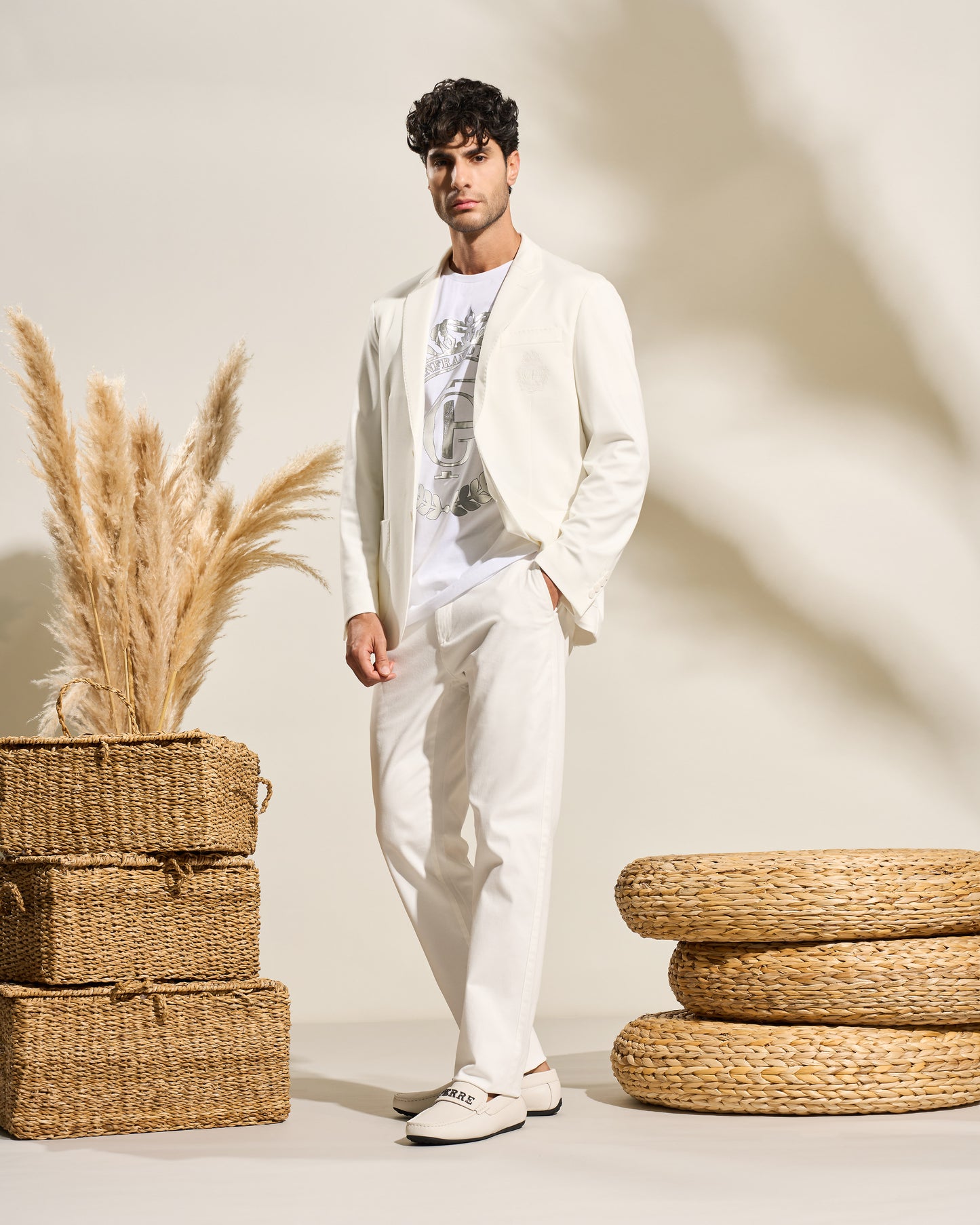 Embroidered Imperial Logo Slim-Fit Jacket