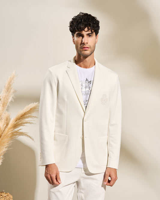Embroidered Imperial Logo Slim-Fit Jacket