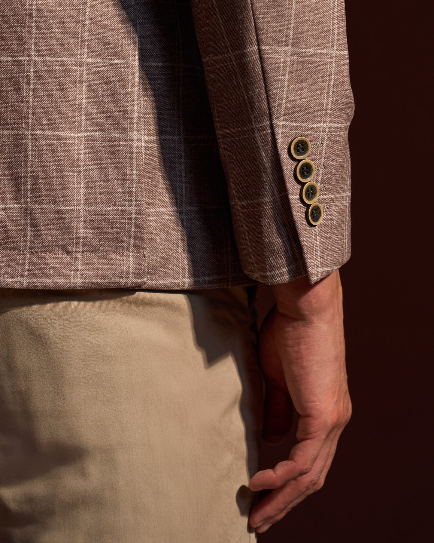 Windowpane Slim Fit Blazer