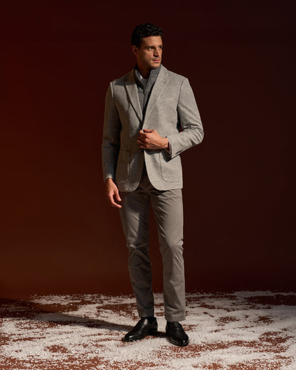 Textured Slim Fit Jacket