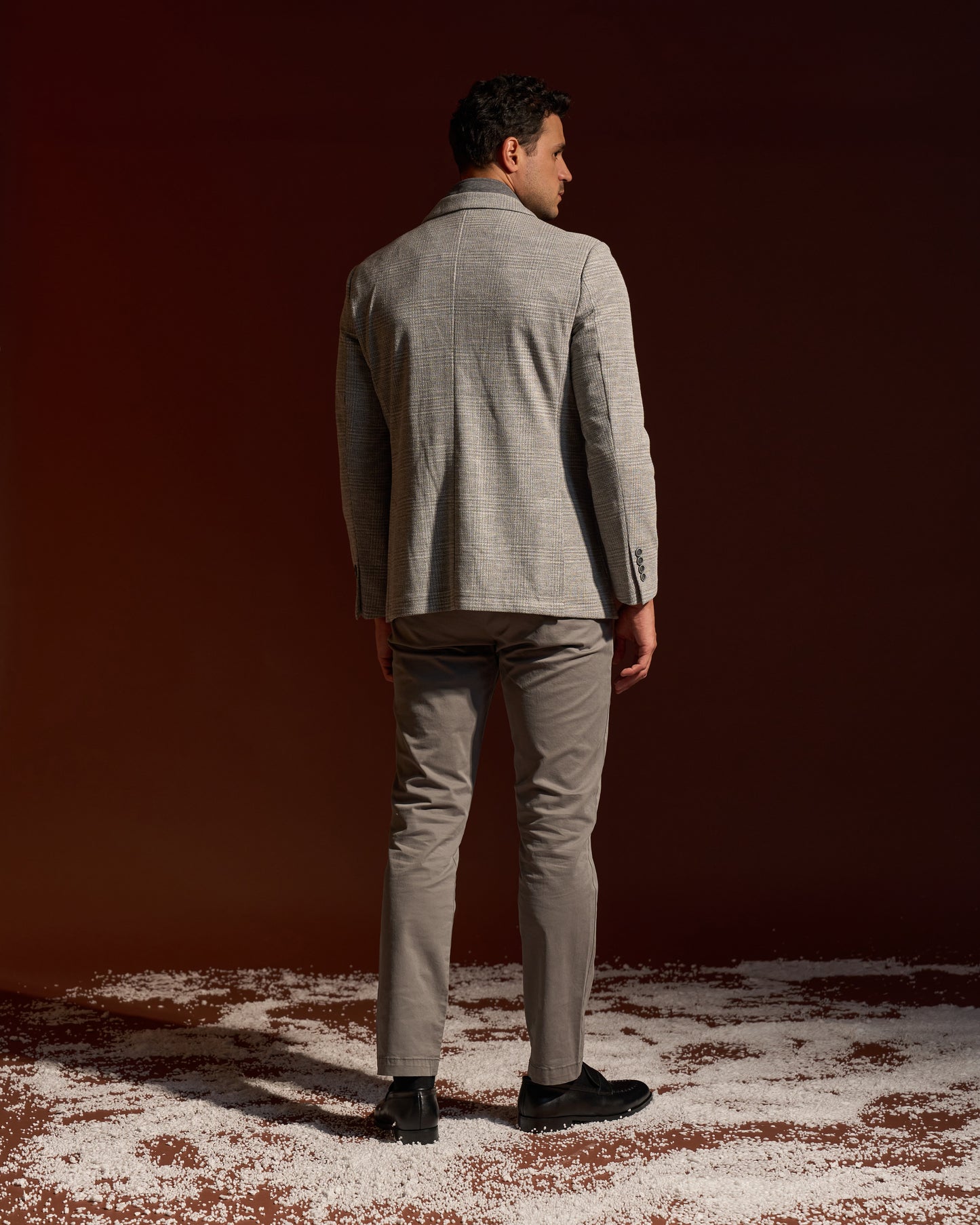 Textured Slim Fit Jacket