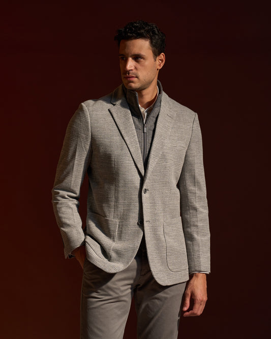 Textured Slim Fit Jacket