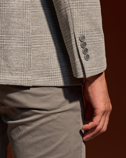 Textured Slim Fit Jacket