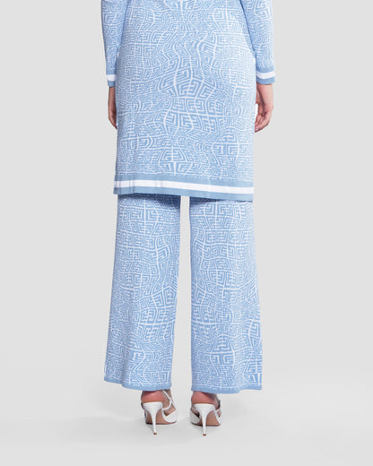 Monogram Wide Leg Trousers