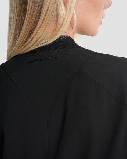 Button Slit Bomber Jacket