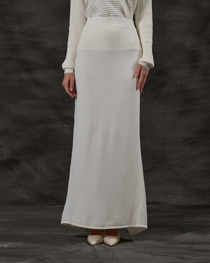 Ribbed Knit Maxi Skirt