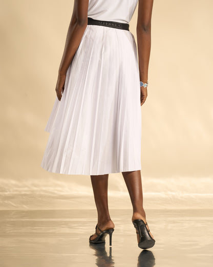 Asymmetrical Pleated Skirt