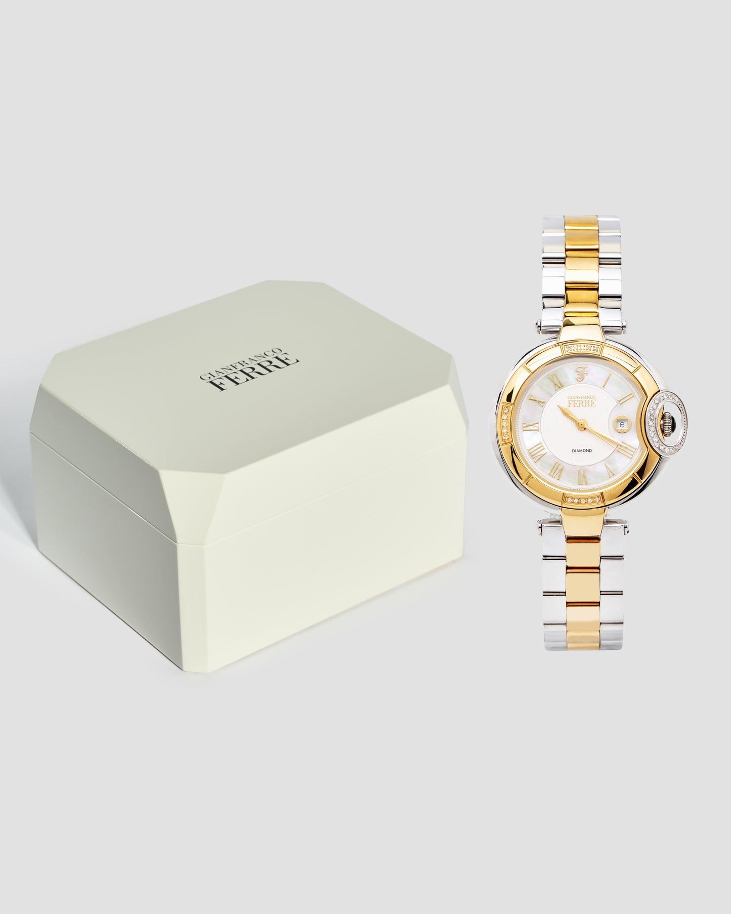 Gianfranco Ferre Two Tone Bracelet Watch