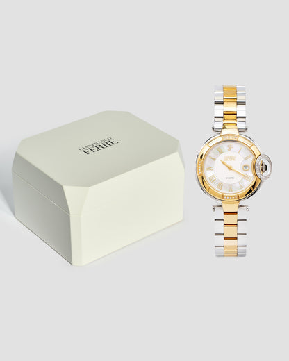 Gianfranco Ferre Two Tone Bracelet Watch