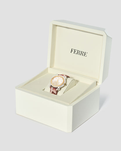 GFF Serpent Leather Strap Watch