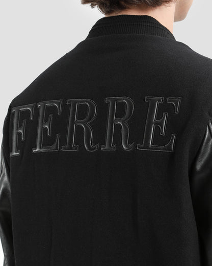 Leather Sleeved Jacket