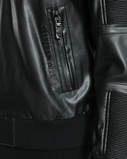Ribbed Leather Jacket