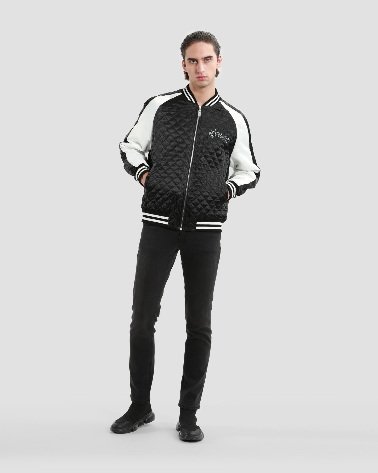 Quilted Varsity Jacket