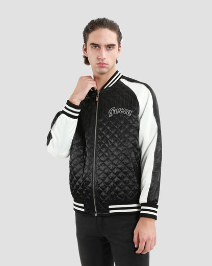 Quilted Varsity Jacket