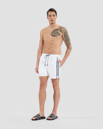 Side Brand Taped Swim Shorts