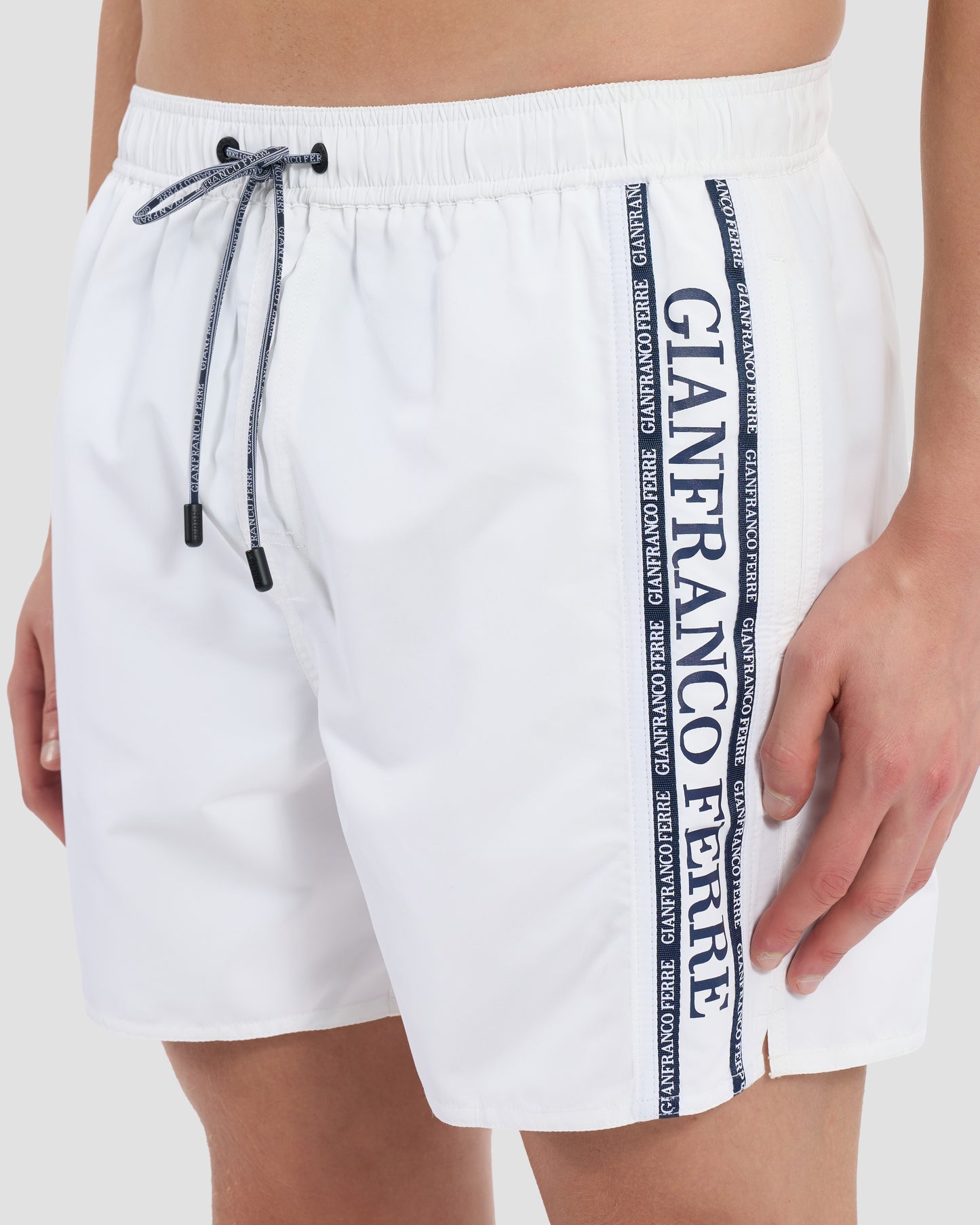 Side Brand Taped Swim Shorts