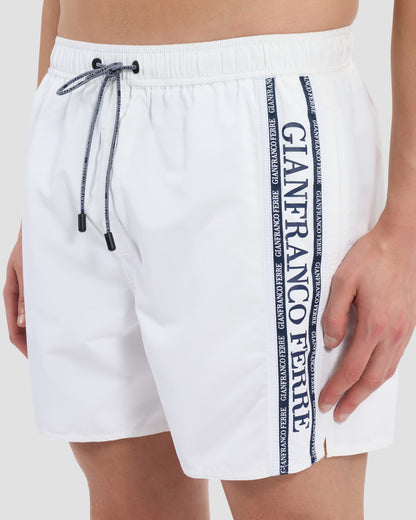 Side Brand Taped Swim Shorts