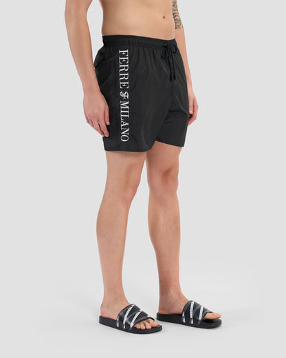 Embroidered Ferré Swim Shorts