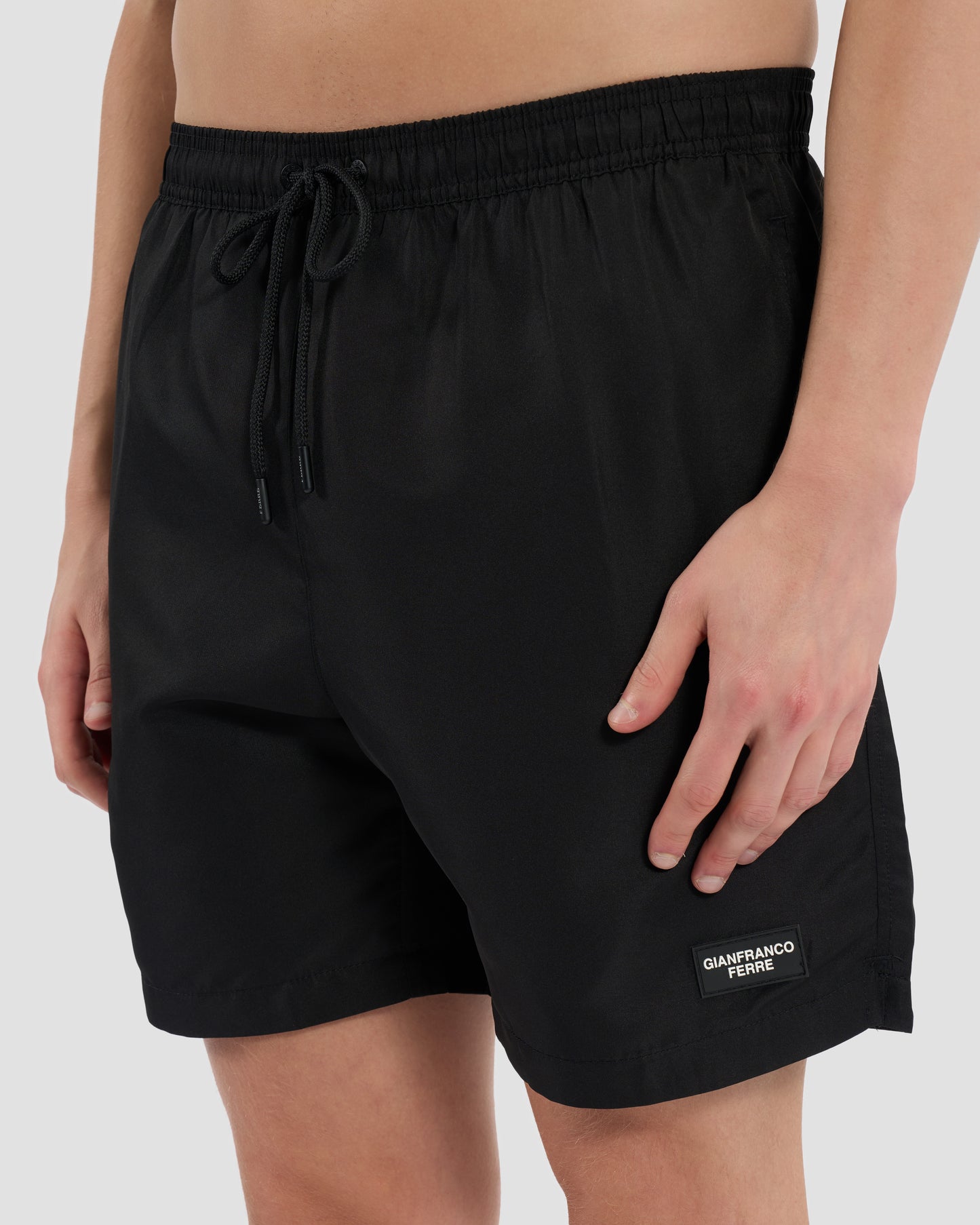 Brand Patched Swim Shorts