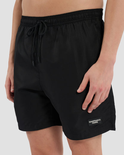 Brand Patched Swim Shorts