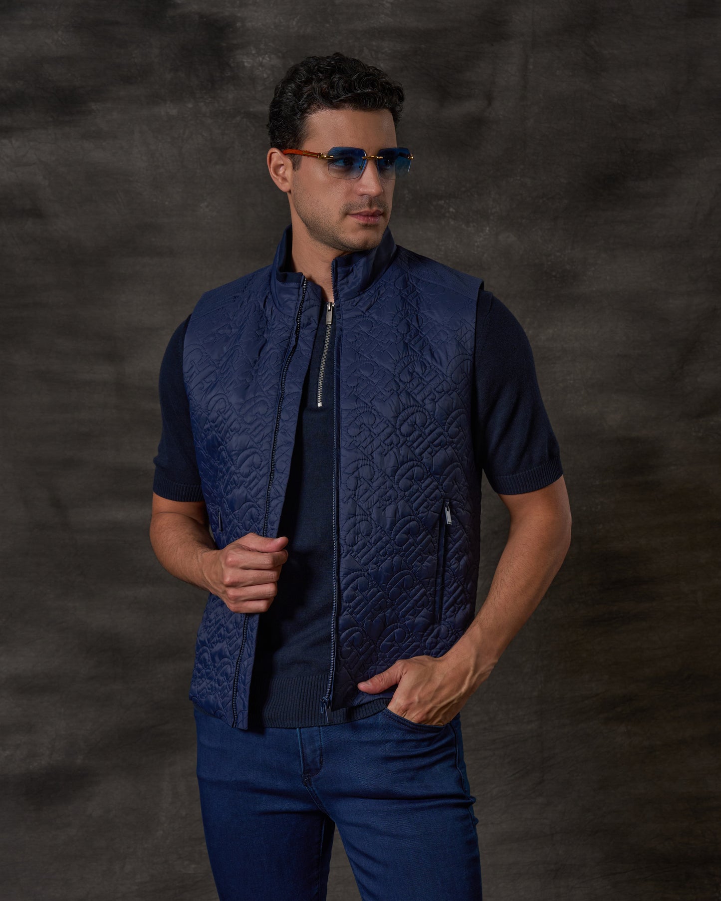 GF Pattern Quilted Vest