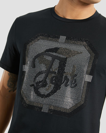 Flock & Rhinestones Branding T-Shirt