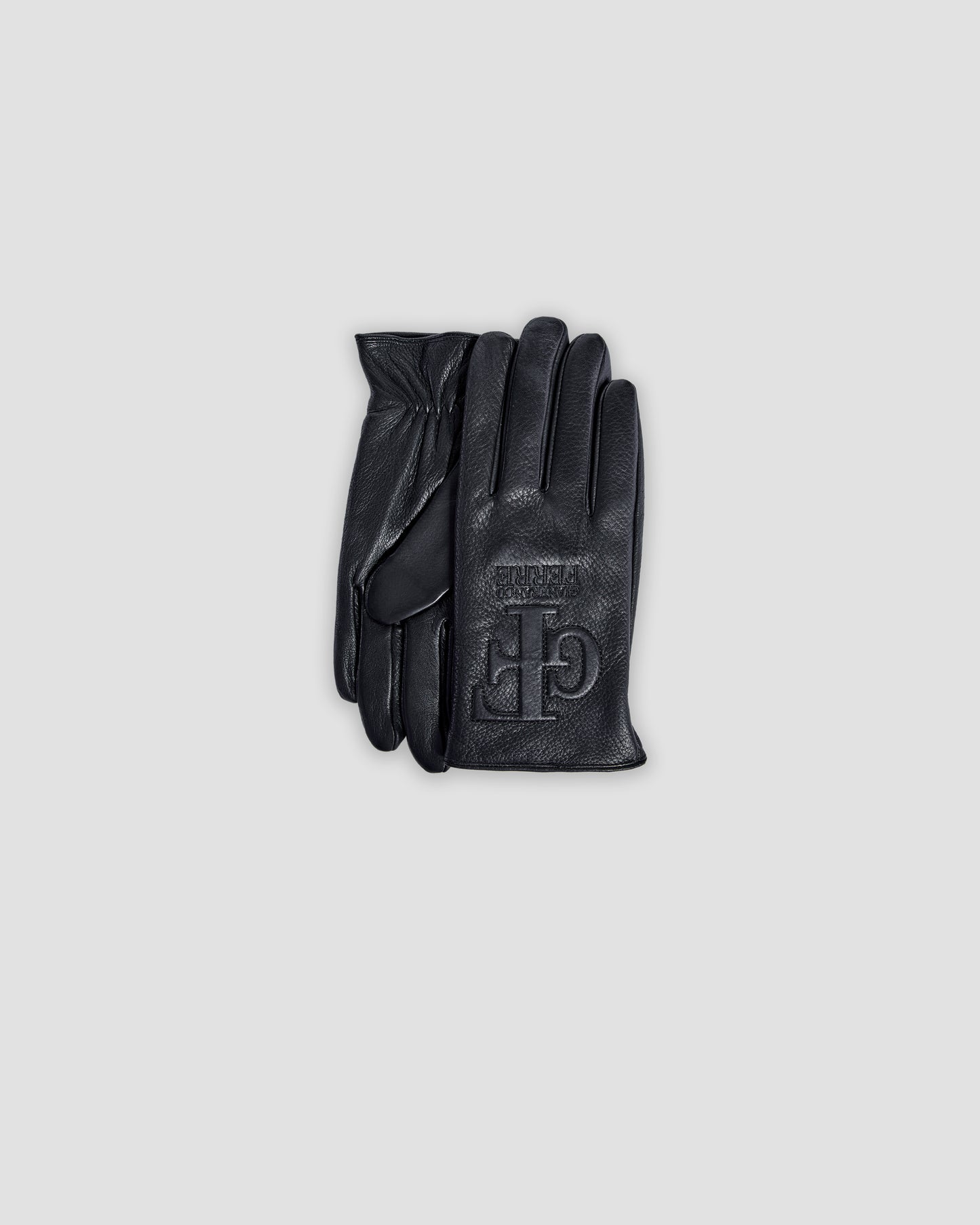 Logo Monogram Leather Gloves