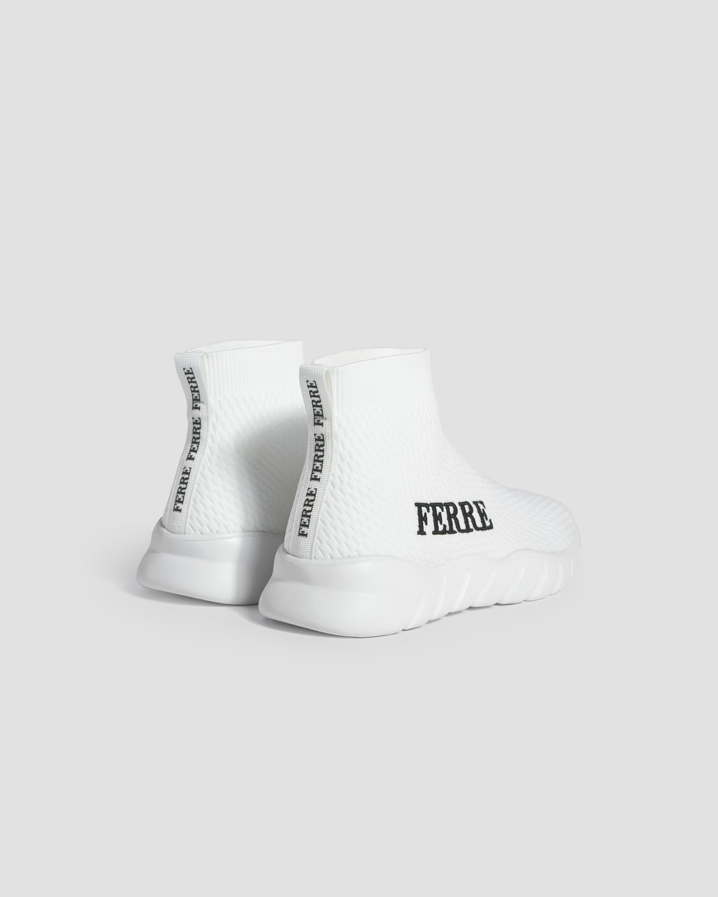 High Top Embroidered Trainers