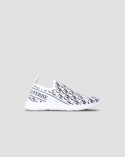 Monogram Low Top Knit Sneakers