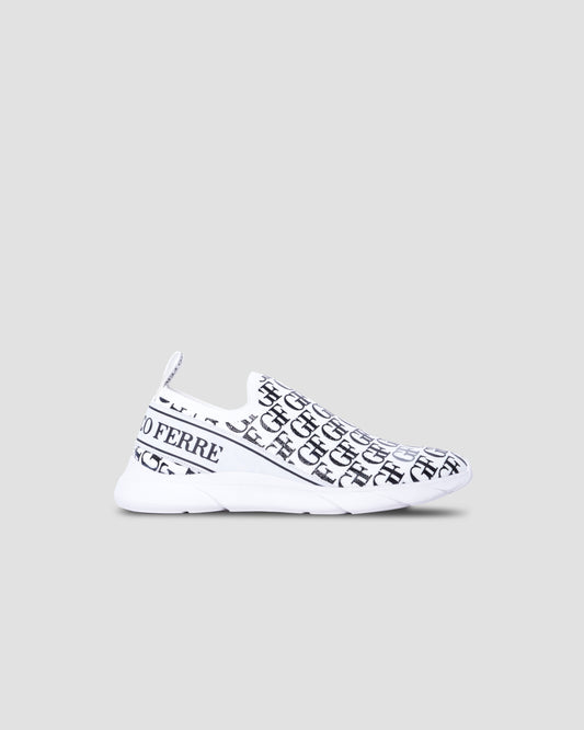 Monogram Low Top Knit Sneakers