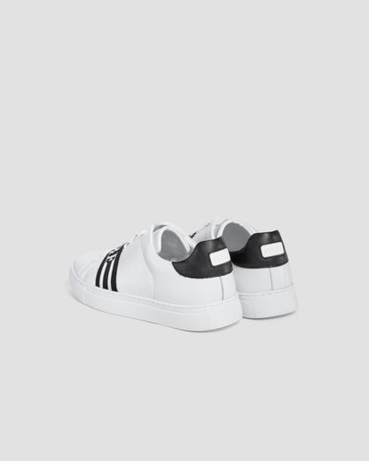 Logo Tape Leather Sneakers