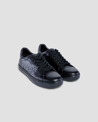 Side Brand Print Sneakers