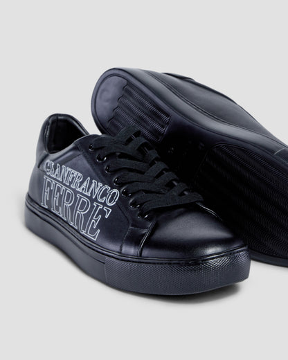 Side Brand Print Sneakers