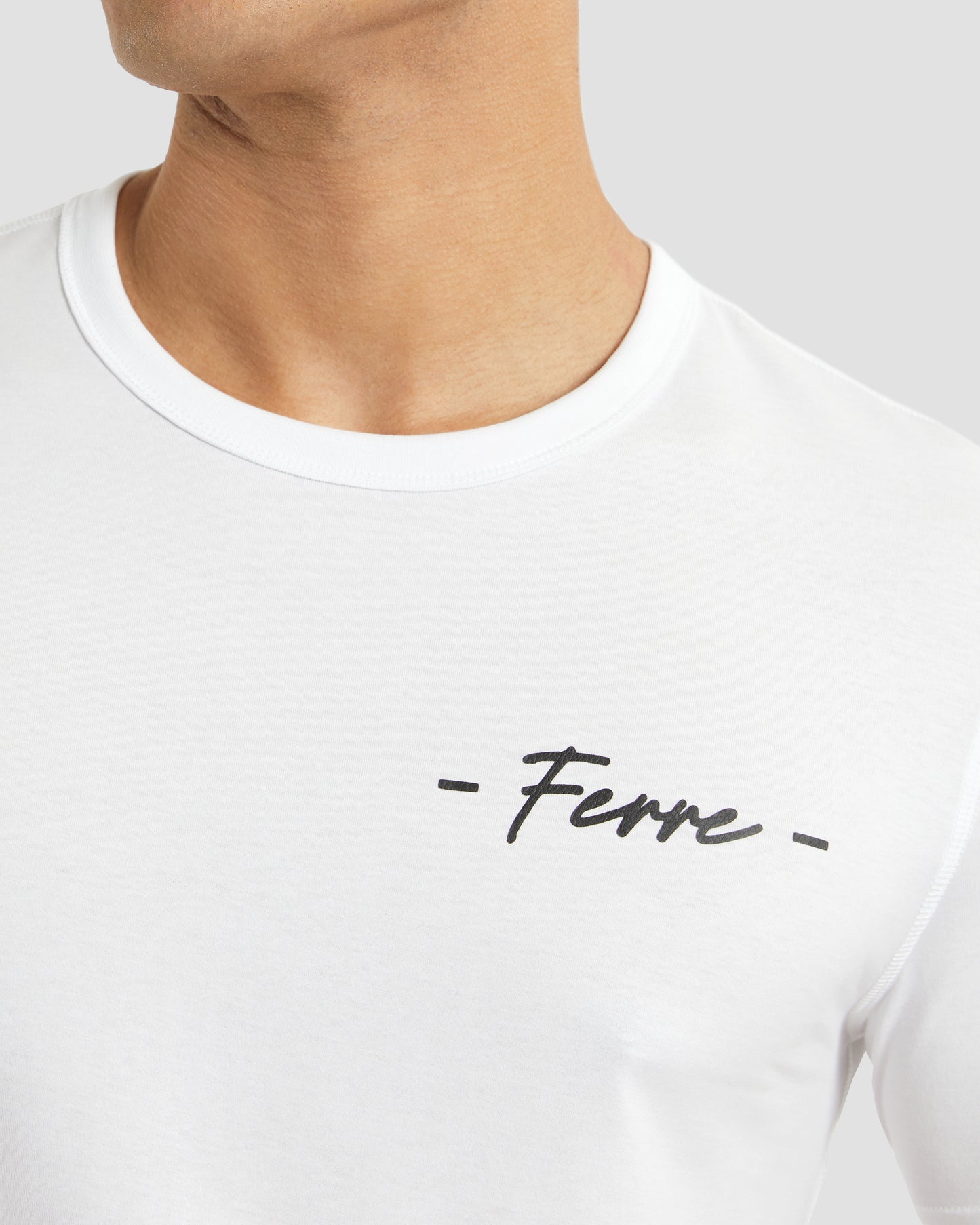 Script Brand Chest T-Shirt