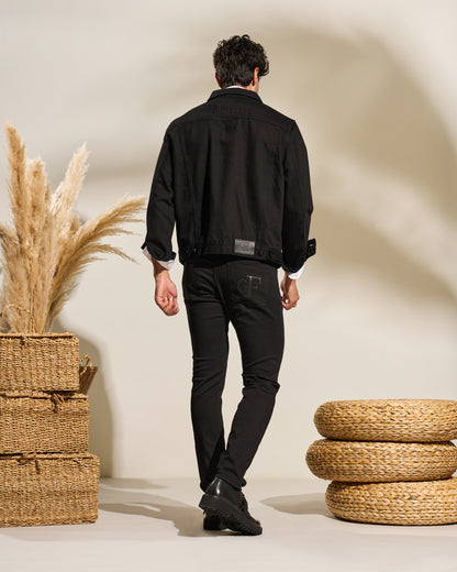 Ferre Embossed Denim Jacket