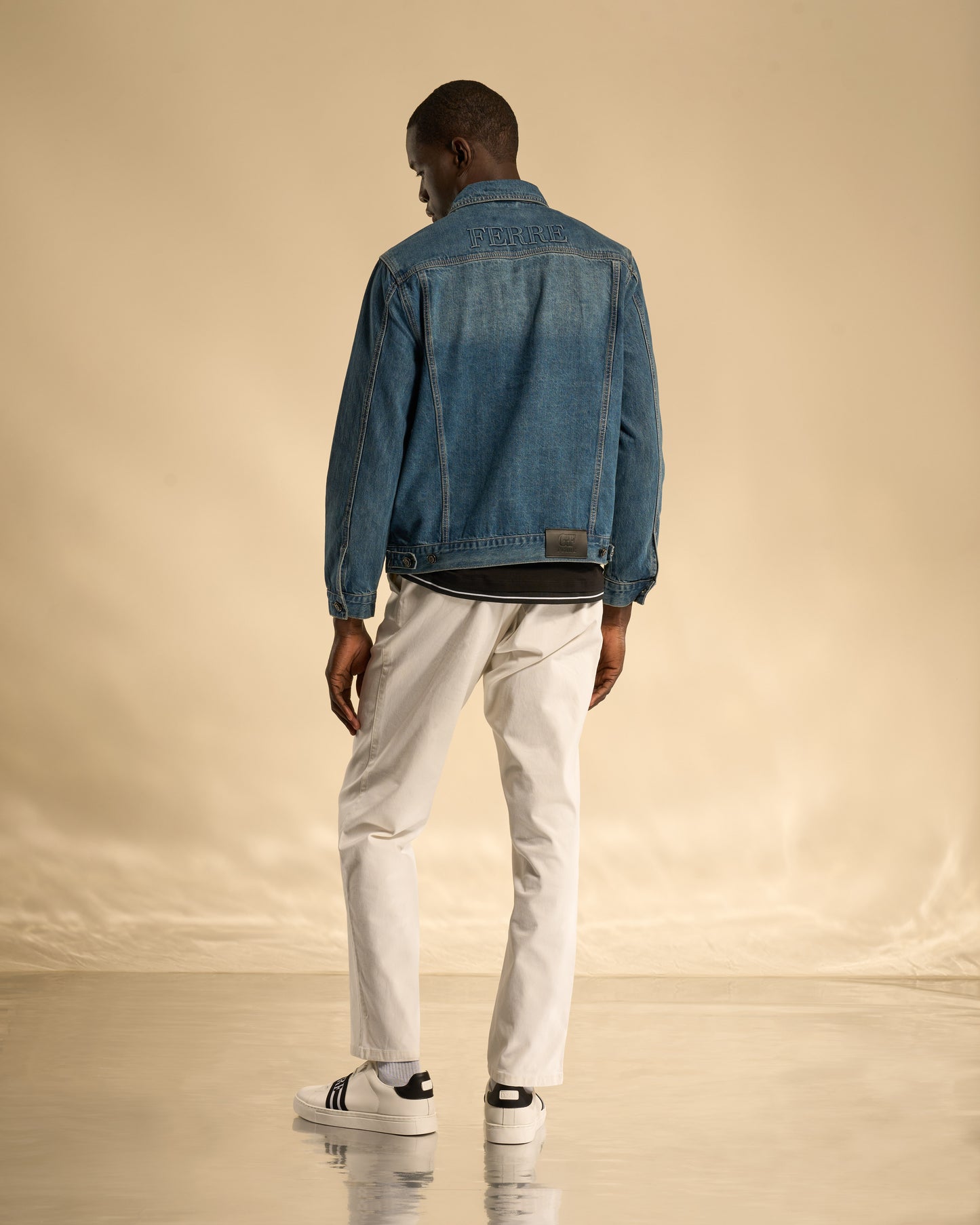 Logo Embossed Classic Denim Jacket