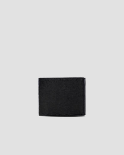 Brand Lettering Embellished Bifold Wallet - Three Slots