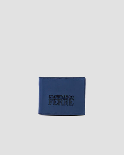 Brand Lettering Embellished Bifold Wallet - Three Slots