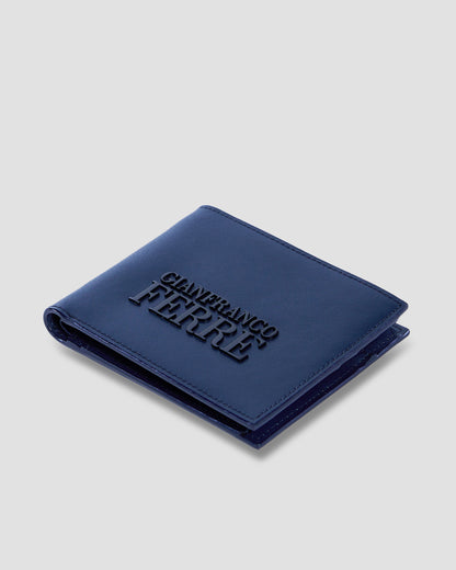 Brand Lettering Embellished Bifold Wallet - Three Slots