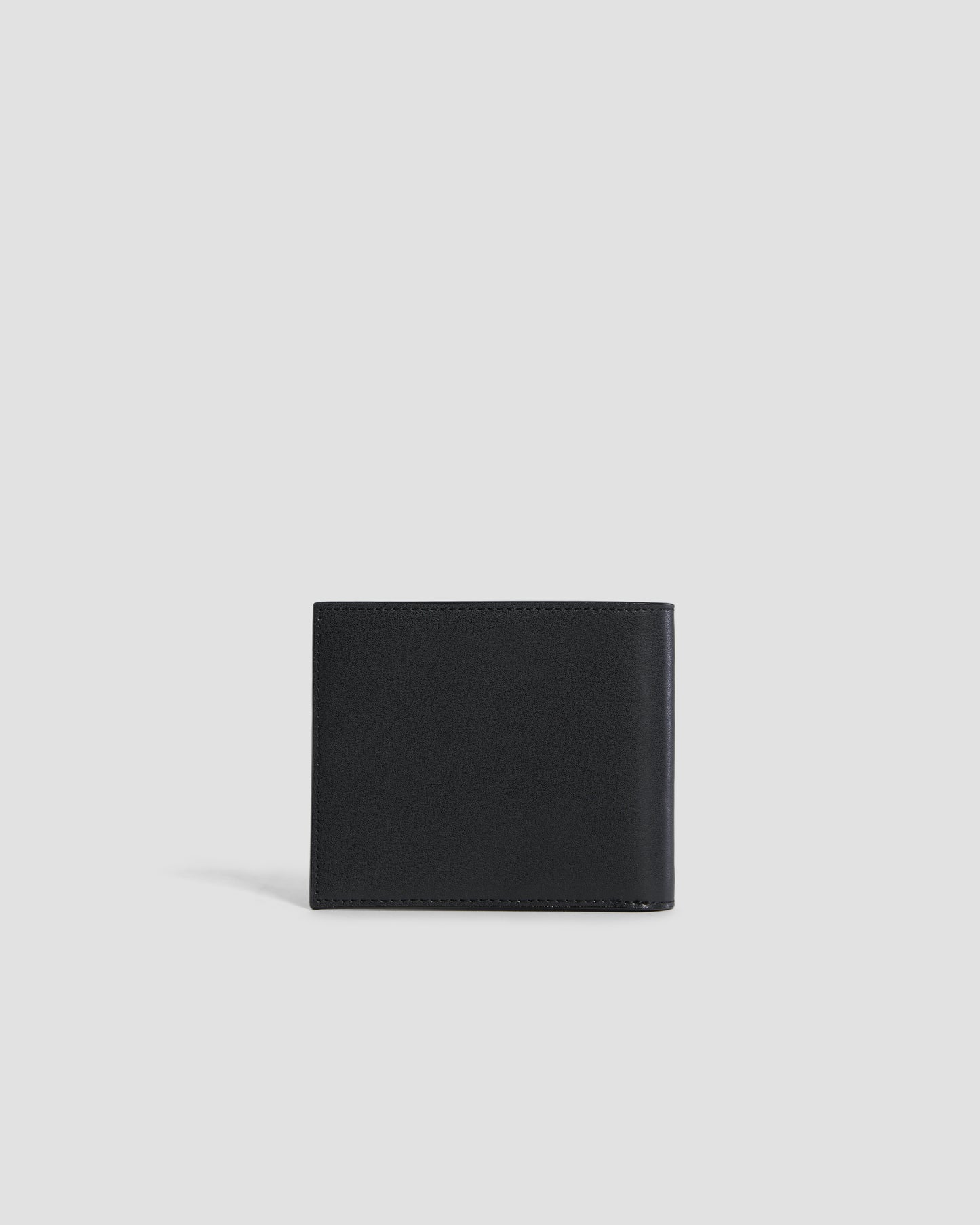 Brand Embellished Bifold Wallet - Six Slots