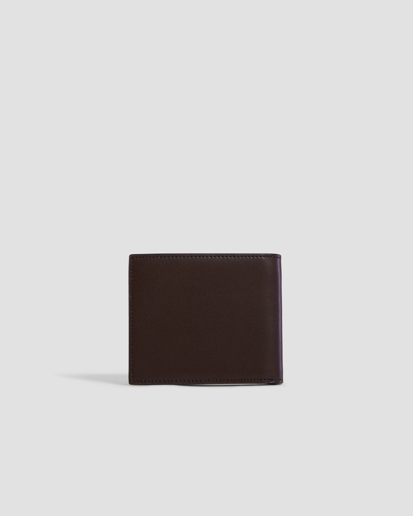 Brand Embellished Bifold Wallet - Six Slots