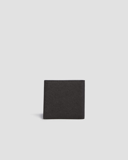 Monochrome Textured Bifold Wallet - Eight Slots
